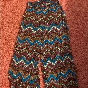 Colorful Wide-Legged Pants